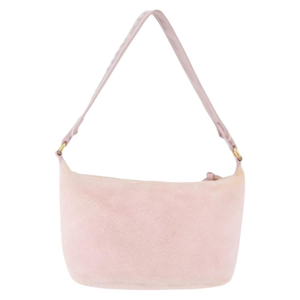 Miu Miu Fabric Hand Pouch Handbag Pink